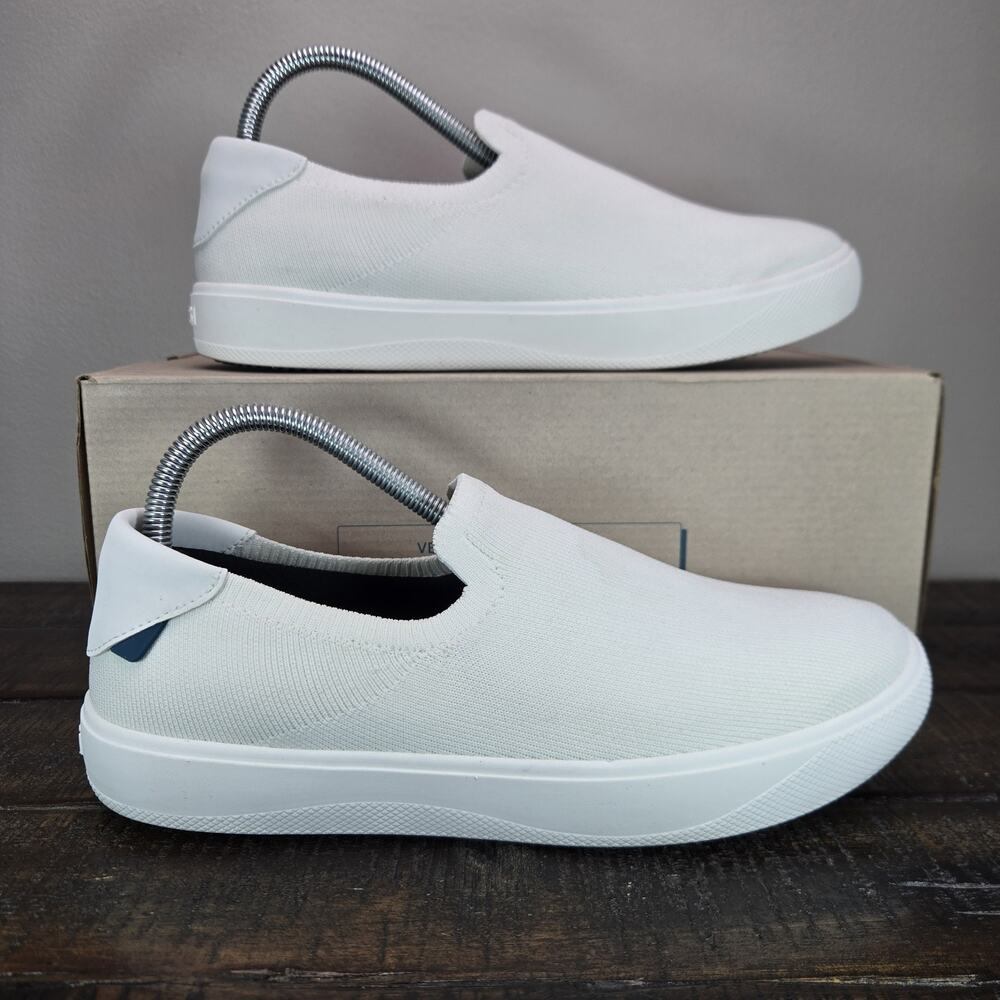 Vessi Boardwalk Slip On Womens Size 8 Waterproof Shoes Sneakers Sail White